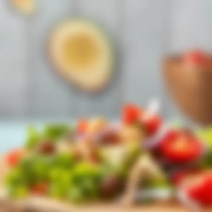 Nutritious Salad Incorporating Oğul Otu A healthy salad featuring Oğul Otu