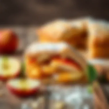 Juicy Apple Filling Sliced apple pie showcasing the juicy apple filling