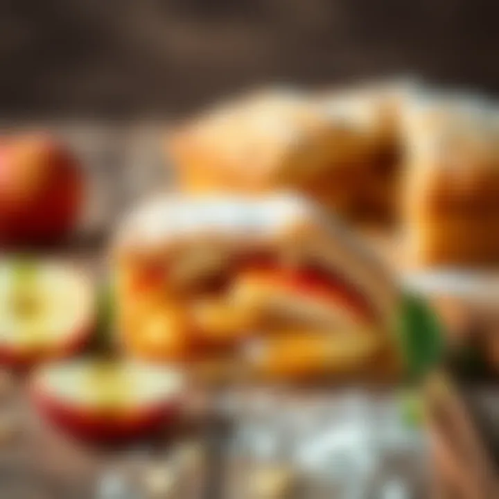 Juicy Apple Filling Sliced apple pie showcasing the juicy apple filling