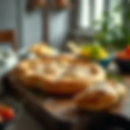 Delicious Ordu pide on a rustic wooden table