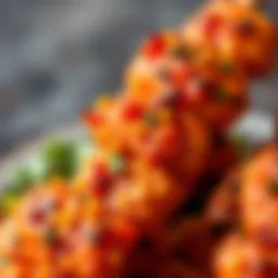 A close-up of Paşa Kebabı showcasing its rich textures and colors