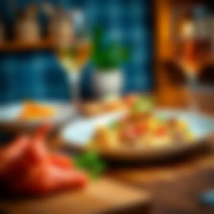 Gourmet Meal Presentation An elegant plated dish highlighting a gourmet meal prepared with Philips kitchen tools