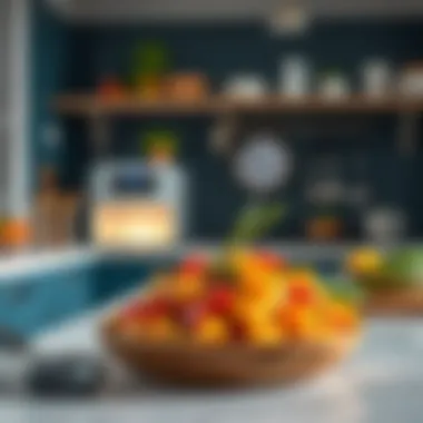 Modern Culinary Technology in the Kitchen A serene kitchen setting with Philips appliances, emphasizing modern cooking technology