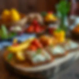 Intricate presentation of poç dana kuyruğu on a rustic wooden table