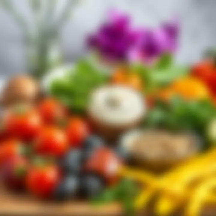 Fresh Ingredients for Healthy Cooking Fresh ingredients displayed for healthy post-holiday cooking.