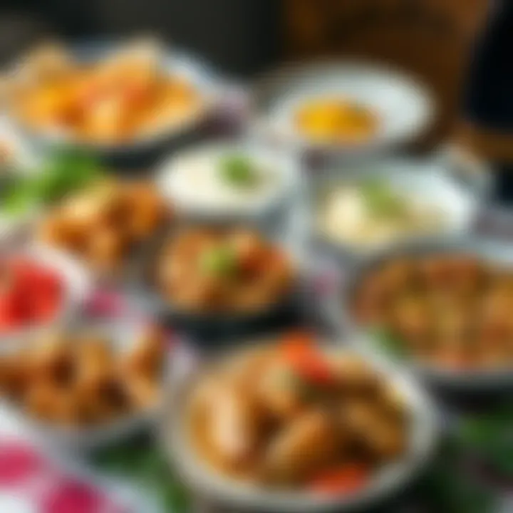 A Selection of Traditional Holiday Dishes An array of traditional dishes prepared for the holiday feast.