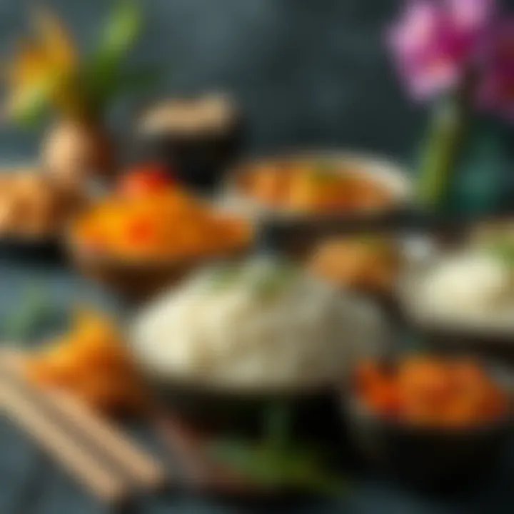 Rice Dishes from Around the World A selection of rice dishes from various cuisines