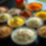 Diverse Varieties of Rice Varieties of rice displayed in bowls