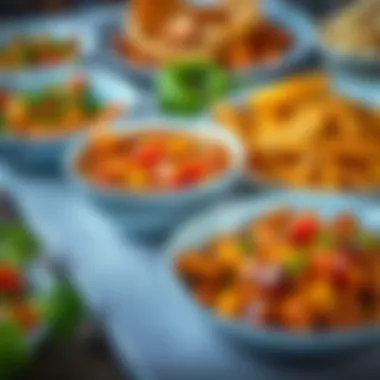 An array of nutritious dishes typically served at Sahur.