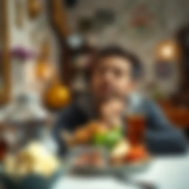 A person enjoying a peaceful moment during Sahur.