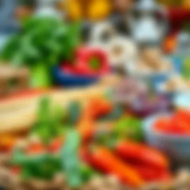 Quality Ingredients for Saray Döner An array of fresh ingredients used in making saray döner, showcasing the quality and variety.