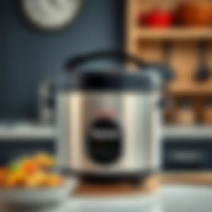 Stylish Design of Tefal Rice Cooker Elegant Tefal rice cooker showcasing its sleek design