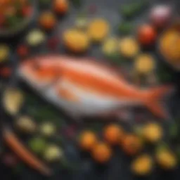 An assortment of fish commonly caught in July