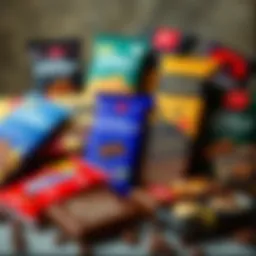 An assortment of Ülker chocolate bars showcasing their variety