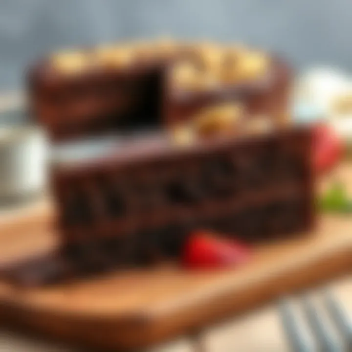 Indulgent Ülker Chocolate Cake A rich, decadent slice of Ülker chocolate cake