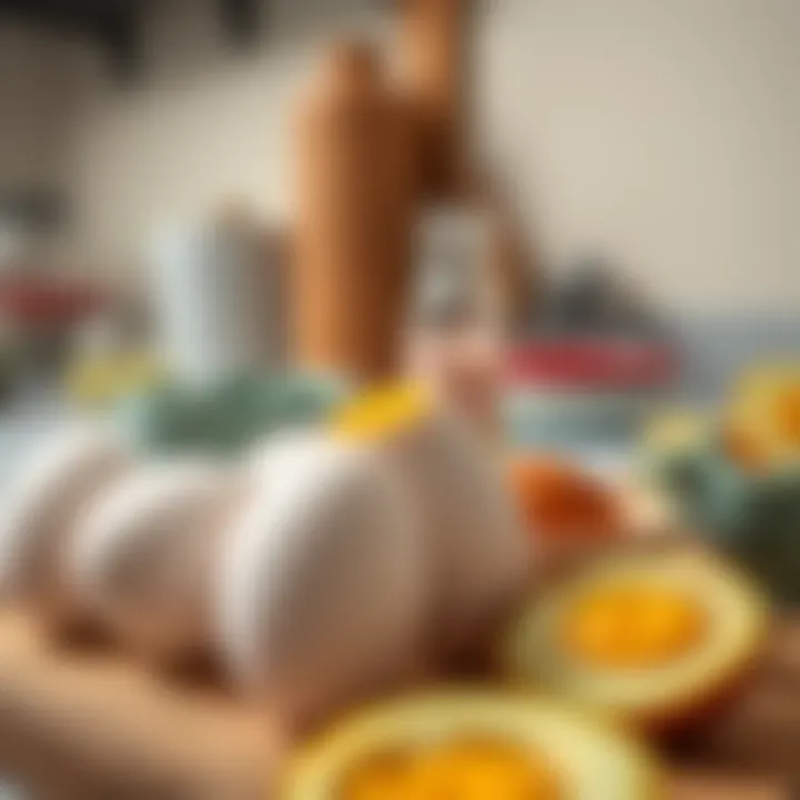 Freshness of Eggs in the Kitchen Fresh eggs being highlighted in a kitchen setting
