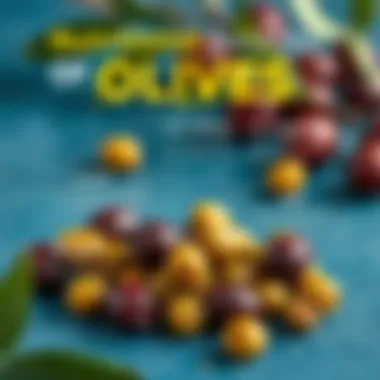Nutritional infographic highlighting the health benefits of olives